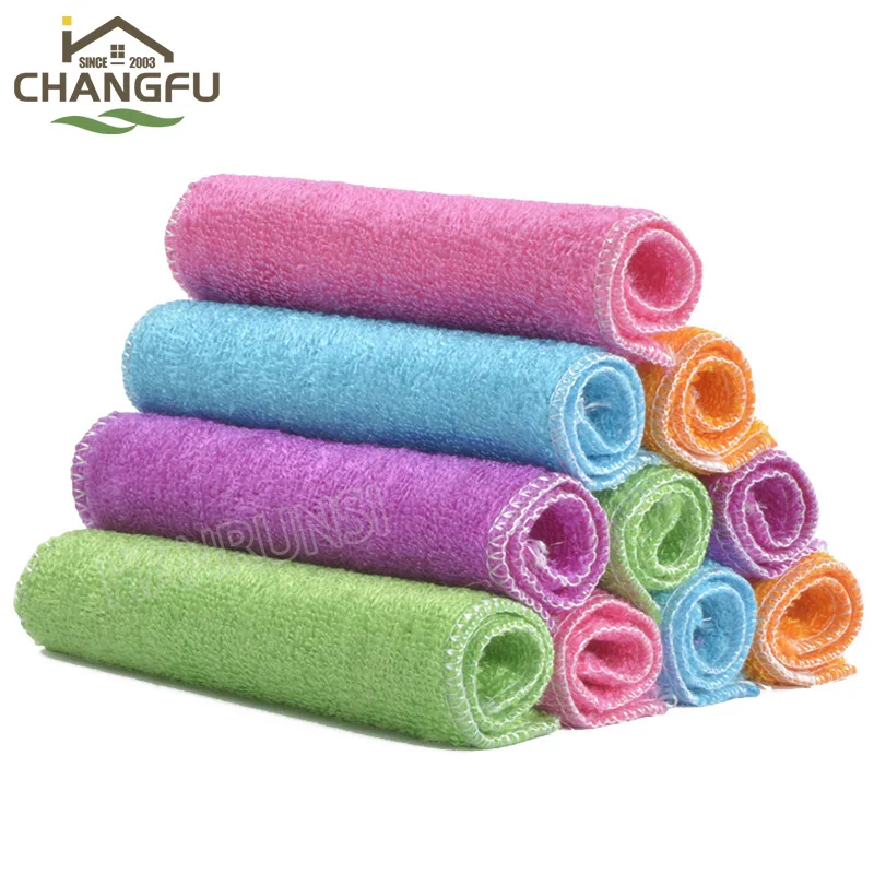 Changfu Bamboo Fiber Cleaning Cloth Washing Dish Towel