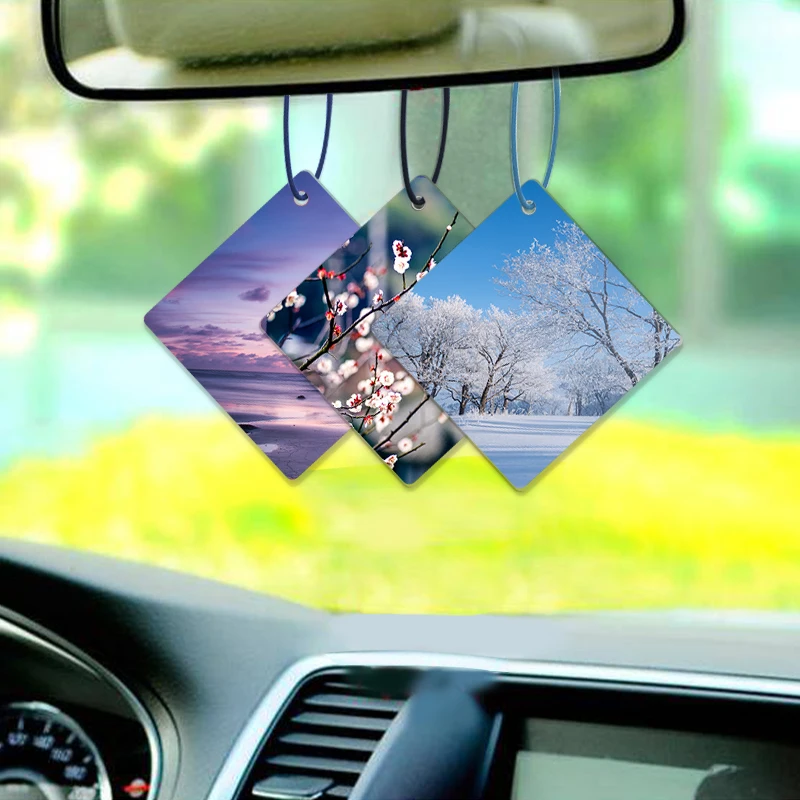 Zhengmao wholesale and custom Christmas tree perfume hanging cards car scent air freshener