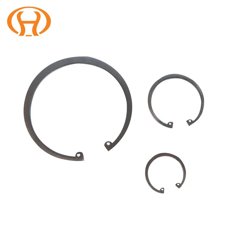 Customized DIN 472 471 304 316 17-7PH Inconel X 750 718  Snap Ring With Spring Clip Retainer Circlip