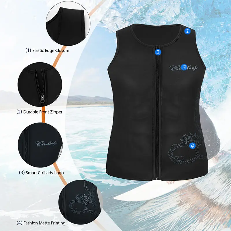 manufacturer custom men outdoor swimming dive wetsuit vest thermal neoprene dive surfing wetsuit with uv protection