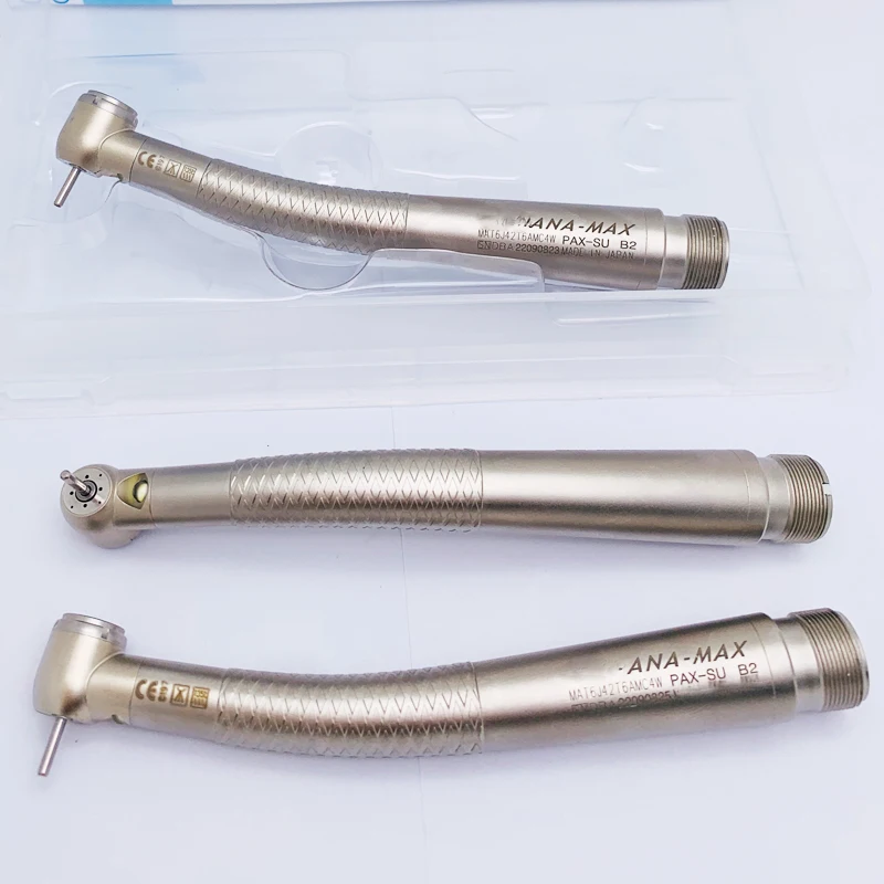 Meite medical dental MAX plus ceramic bearing push botton titanium 4 water spray 4  antisuction high speed handpiece air turbine