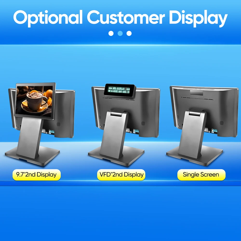 FYJ F2-6 15.6' All In One OEM Android Windows Cash Register Payment All-in-One Desktop PC Business Cash Register Pos System