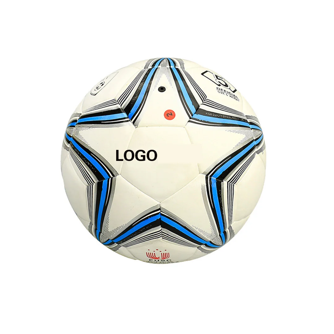 Custom Printed Outdoor Football Ball Size 5 Synthetic PU/PVC Laminated Official Size Training Football & Soccer
