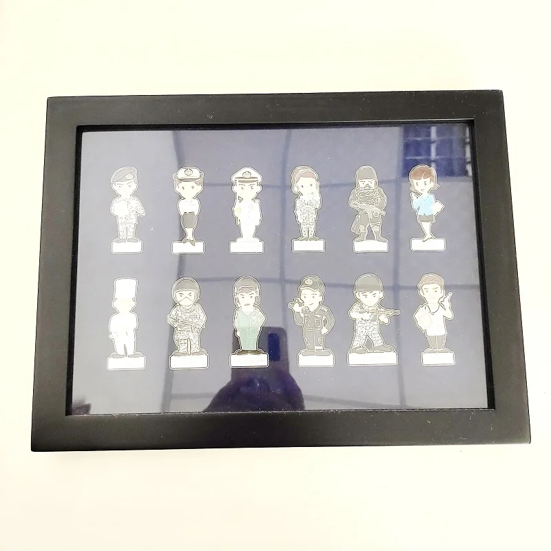 Custom Metal Kuwait Logo Porte Badges-professionnel Car Grille Emblem Badge Magnetic Sublimation Printing Kuwait National Day