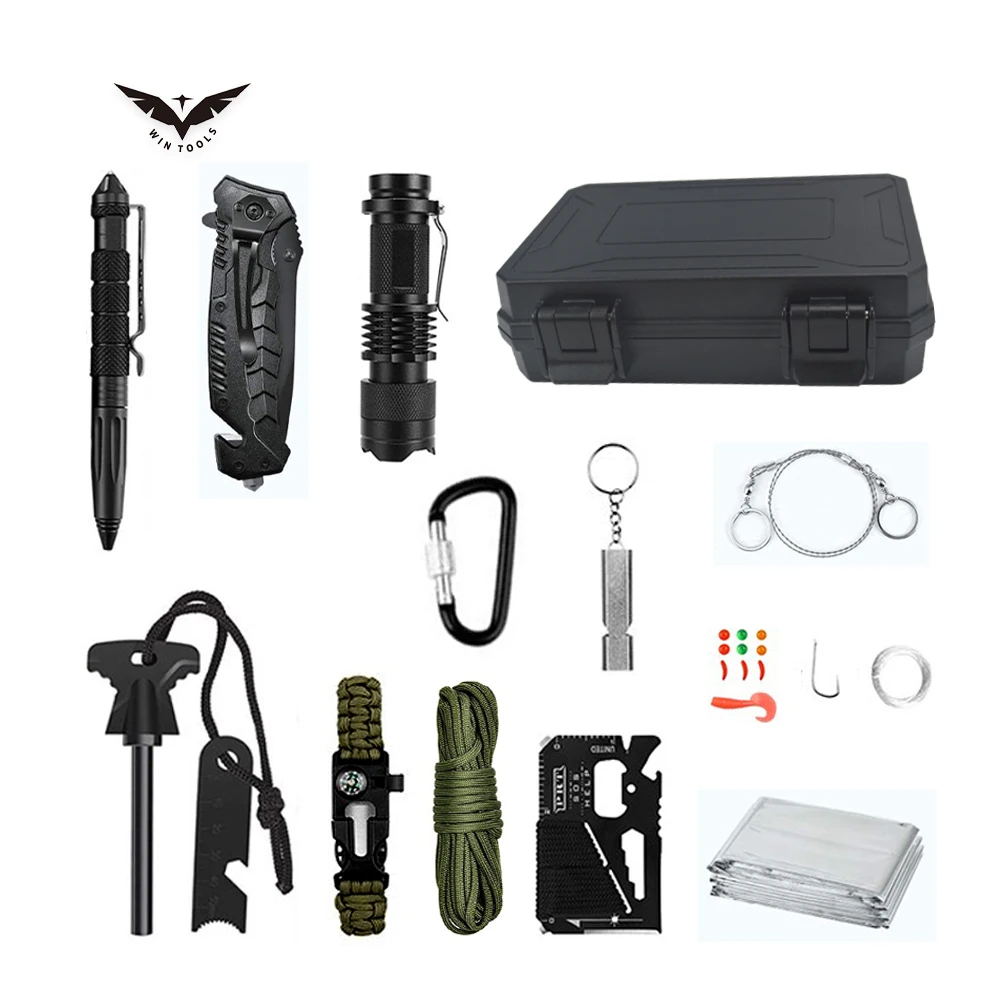 Best Selling Mini Emergency Survival Kit  Professional Camping Tools Set Survival First Aid kit For Hiking