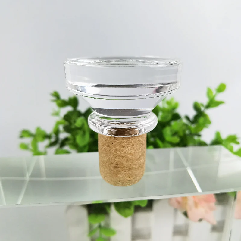 Innovative Whisky Sealed Wine Bottle Stopper Glass Brandy Cork Bottle Stopper Crystal Wine Stopper