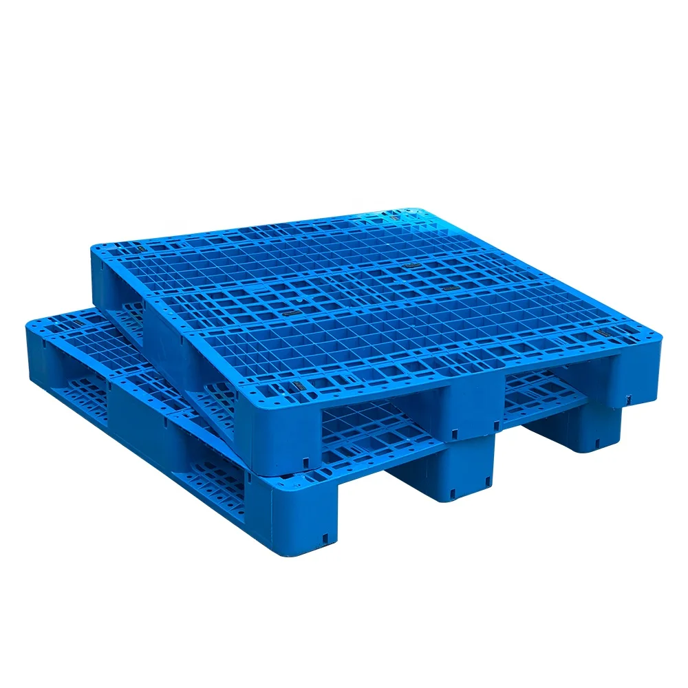 Heavy Duty HDPE Grid Plastic Pallet 1200*1000MM Euro Size Pallet Warehouse Rack Load 3 Runners Plastic Pallet Prices