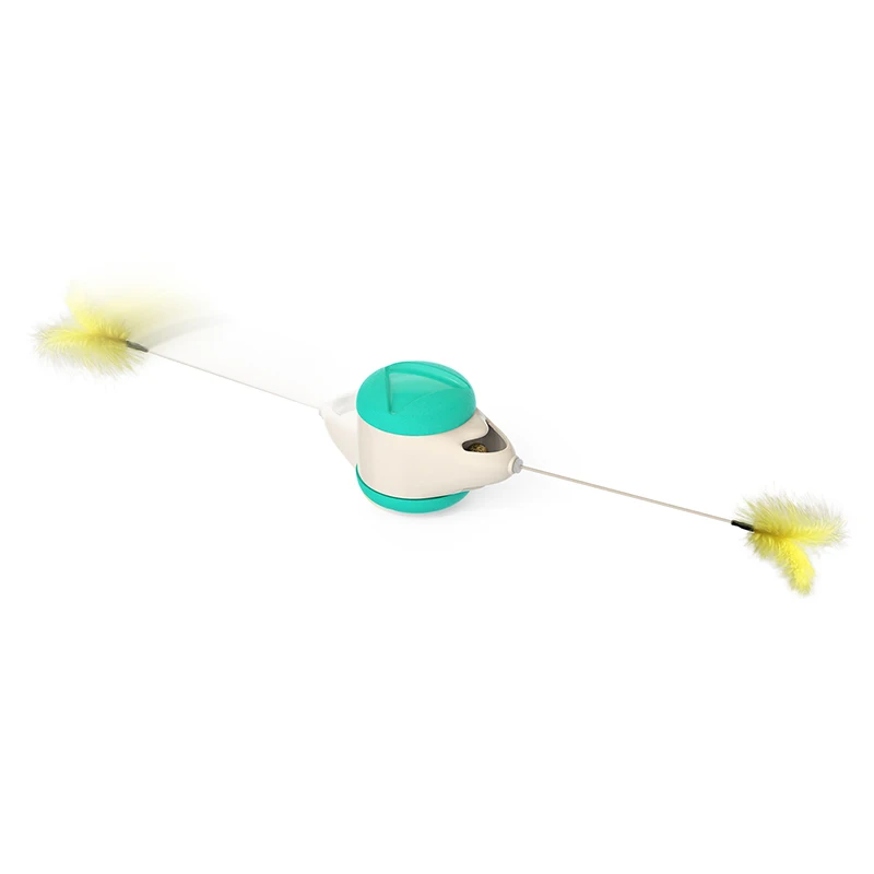 Interactive Cat Scratcher Toy Feather Sponge Ball Rotating Tumbler Rolling Swing Scratching Balls Pet Products