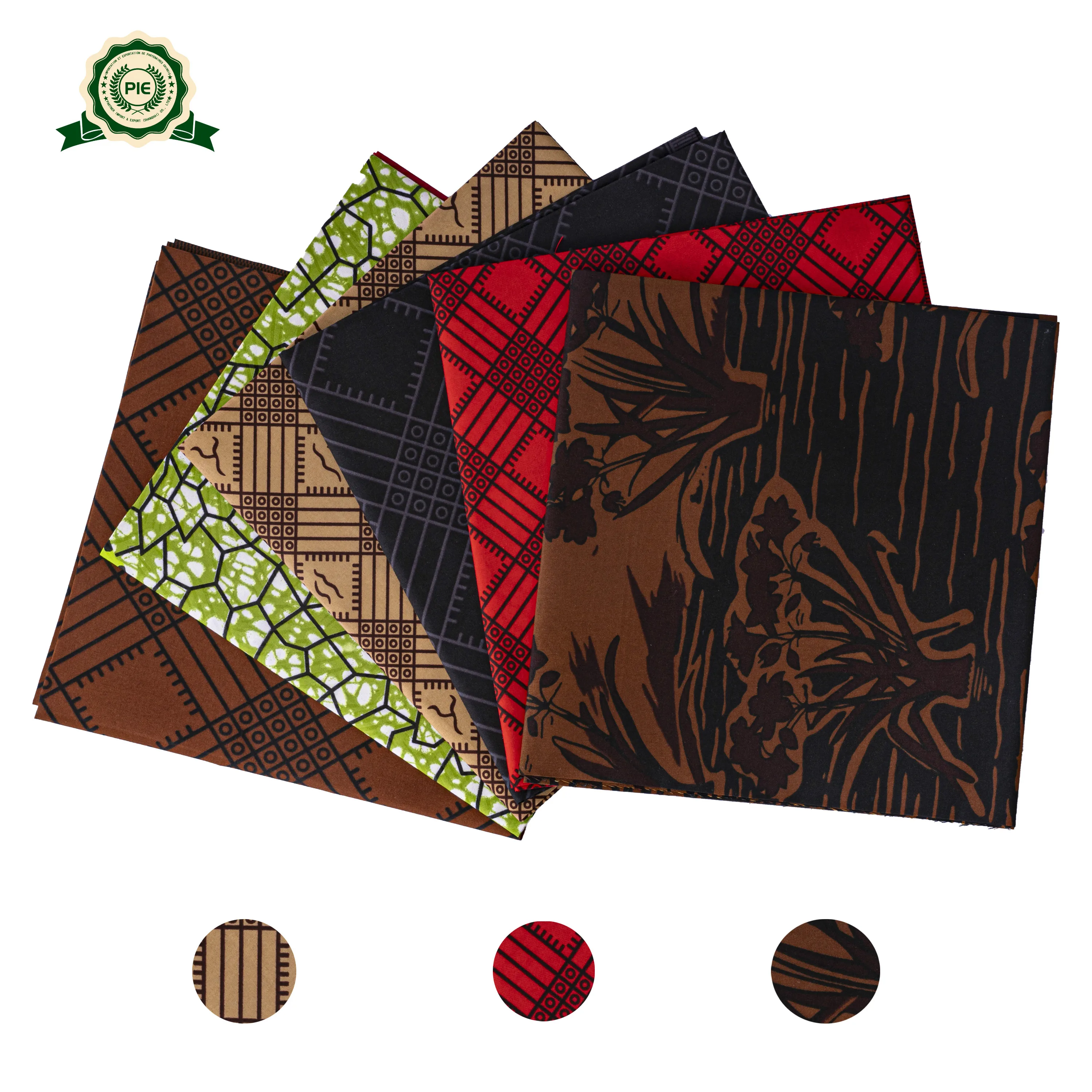 The most popular and fashionable  6yards  polyester blue  dress  fabric  African Aankara wax prints