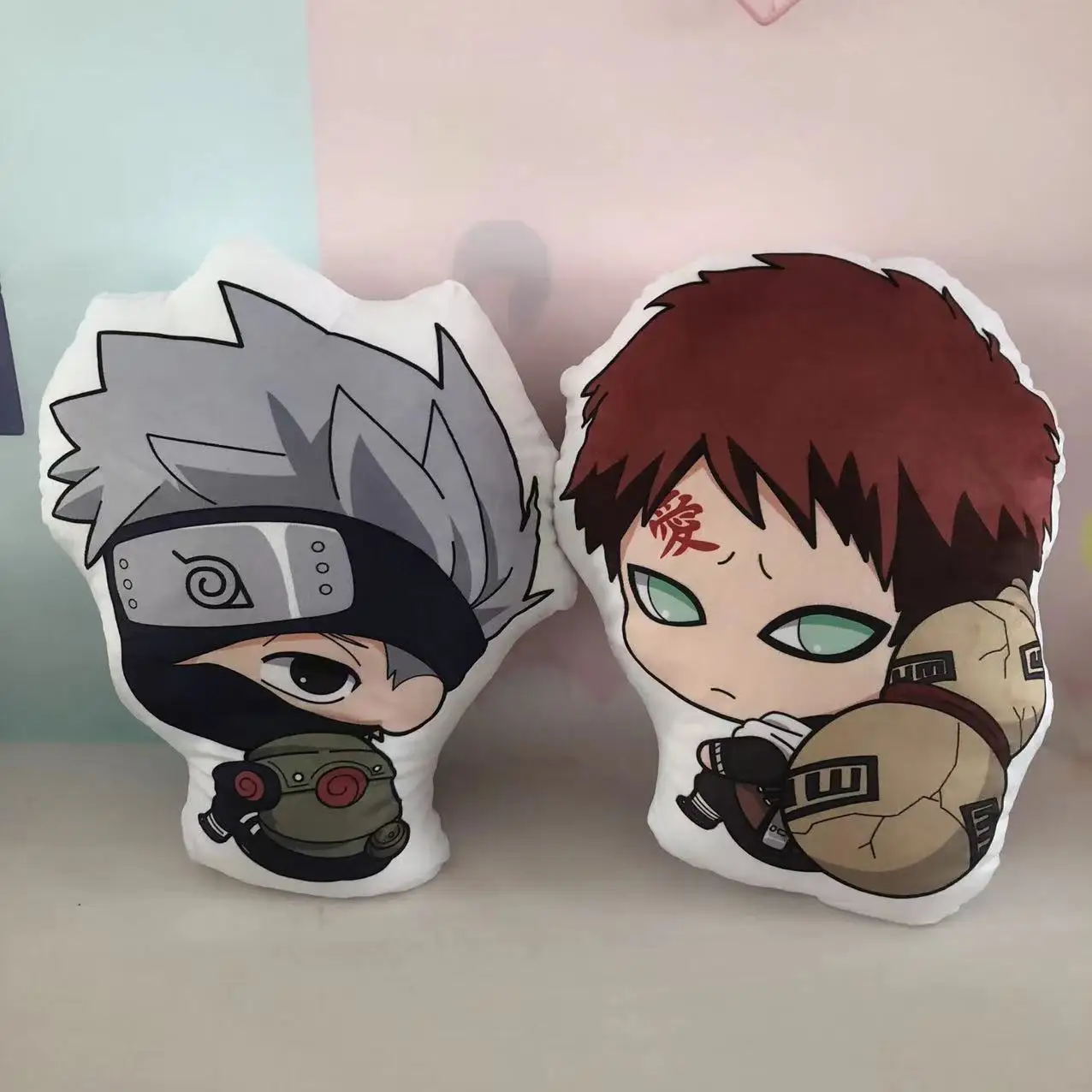 Classic Animation Narutoed Anime Animation Peripheral Throw Pillow Gaara Cushion Sofa Lunch Rest Pillow Will Be Launched in 2024