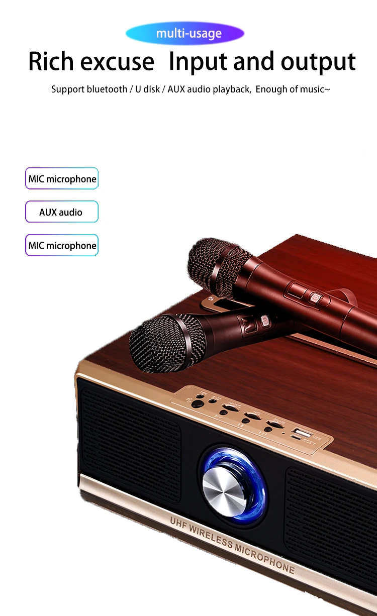 Top Selling Family KTV Super Bass Stereo Home Speaker Wireless