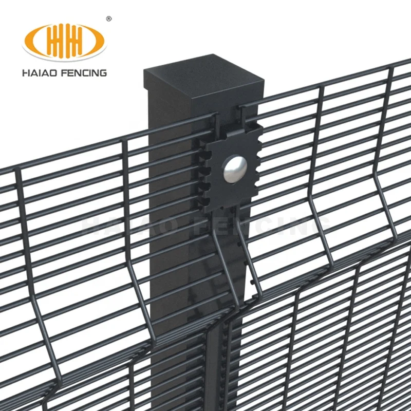clear view 358 Anti Climb fence high security dense mesh Fence Panels security fence for airport railway prison