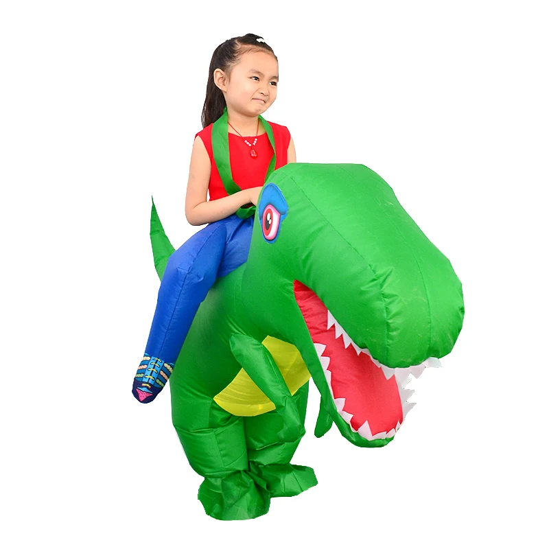 Новое поступление Хэллоуин надувной динозавр T-rex костюм подарок для вечеринки детский динозавра детей 70-100 см