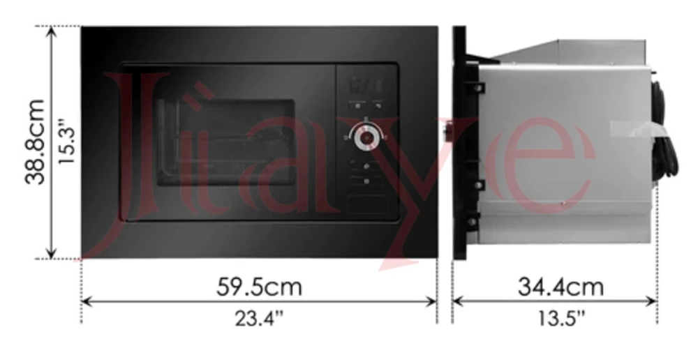Коммерческая микроволновая печь 25 литров с грилем современный модный черный дизайн встроенная
