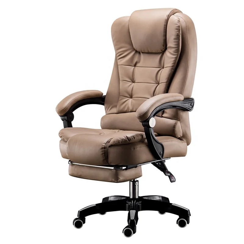 Modern Ergonomic Computer Reclining Office Chair Executive Leather With Rocking Function