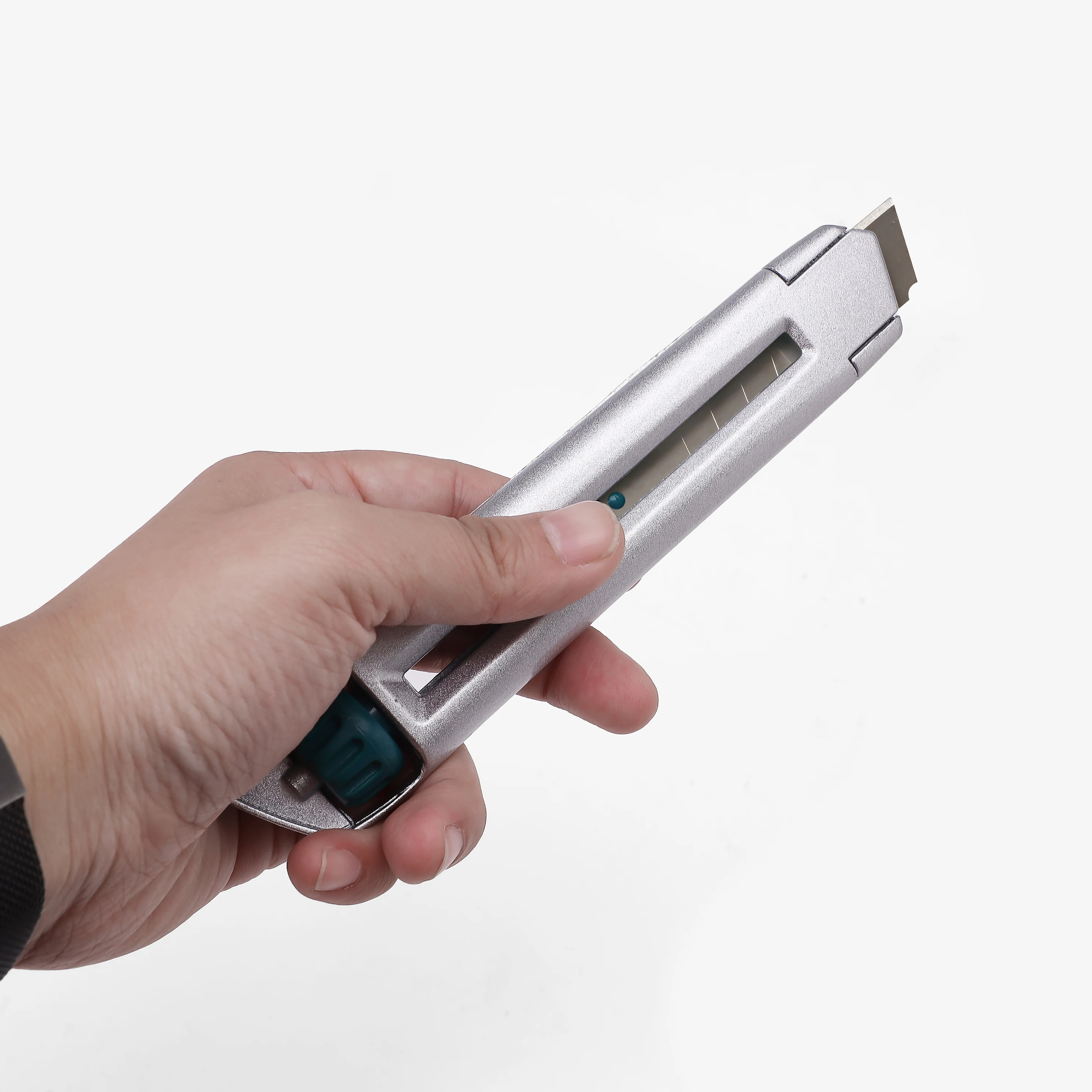 In Stock Trimming Knife 18mm Snap-Off Blade Cutter RX31133 Safety Paper Carton Cutter Durable Metal Heavy Duty Utility Knife