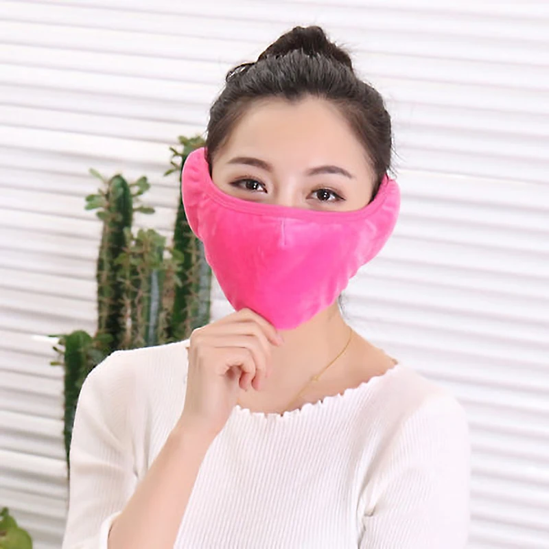 Универсальная осенне-зимняя утепленная маска «Два в одном» супермягкая уличная для мужчин и женщин езды на ветру