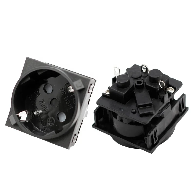 16A 250V AC European Germany Power Strip  Schuko Socket safe ac power socket