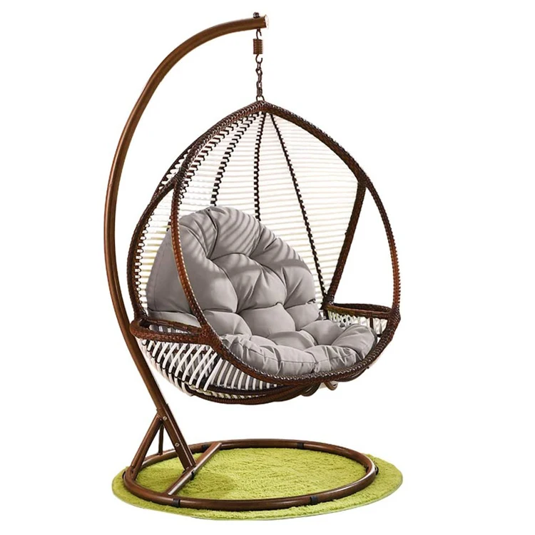 rattan swing egg chair with stand hanging egg chair garden swing bird nest hanging swing egg chair