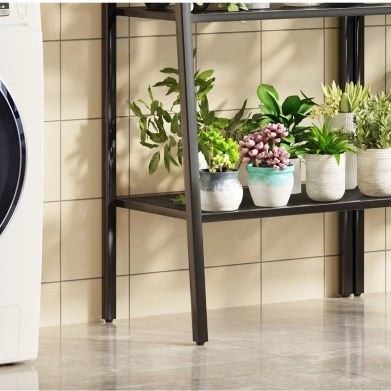 KINNO Flower shelving Floor-to-ceiling balcony wrought iron against the wall in living room flower pot shelving indoors