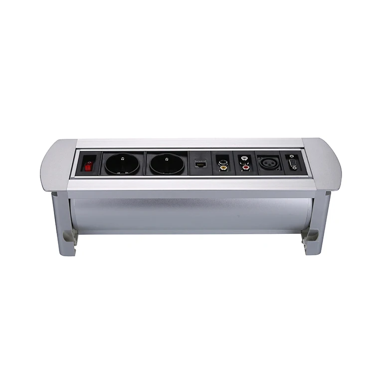 Factory Price Outlet Extension European Electrical Kitchen Switch Power With Usb Charger Electric Tabletop Flip Socket