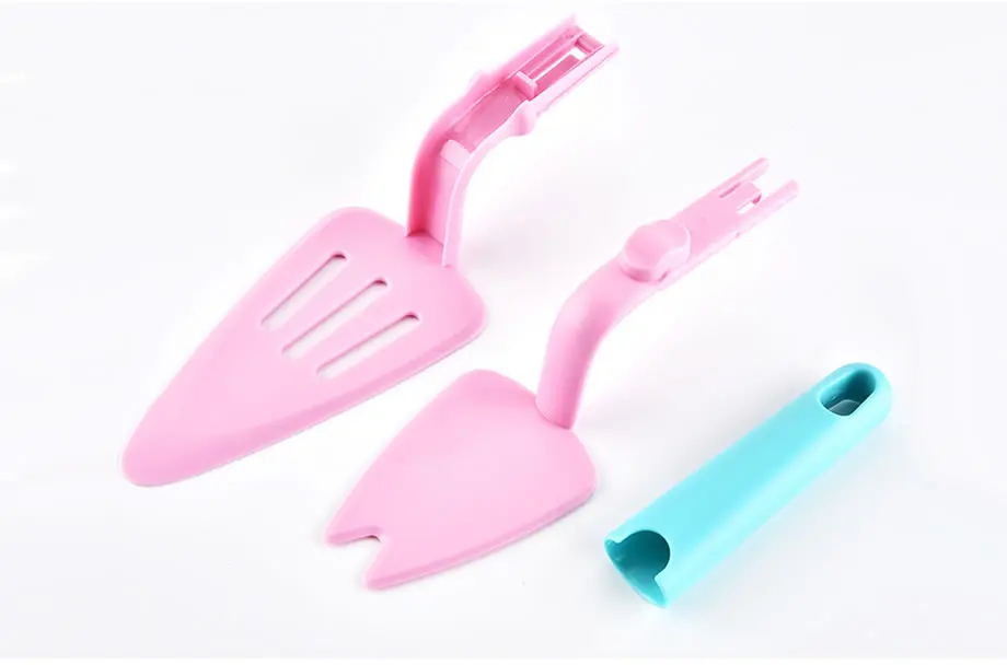 
Cake Server Pie Easy Push, No Messy Fingers Pizza Shovel Plastic Tool Spatula 
