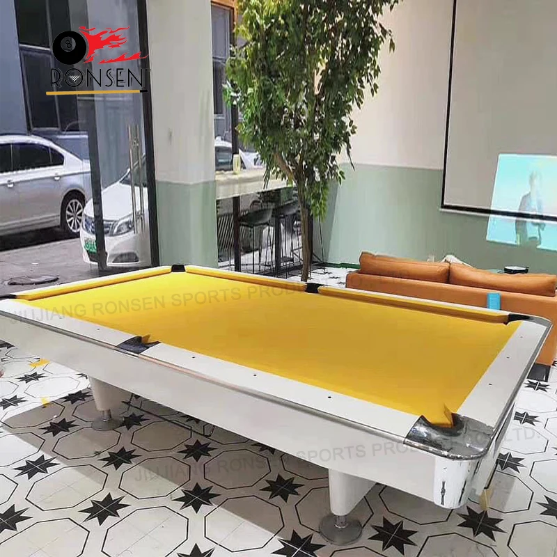 New Launch 2025 Ronsen Billard Factory Low Price Black Pool Table with LED Light for sale in Philippines
