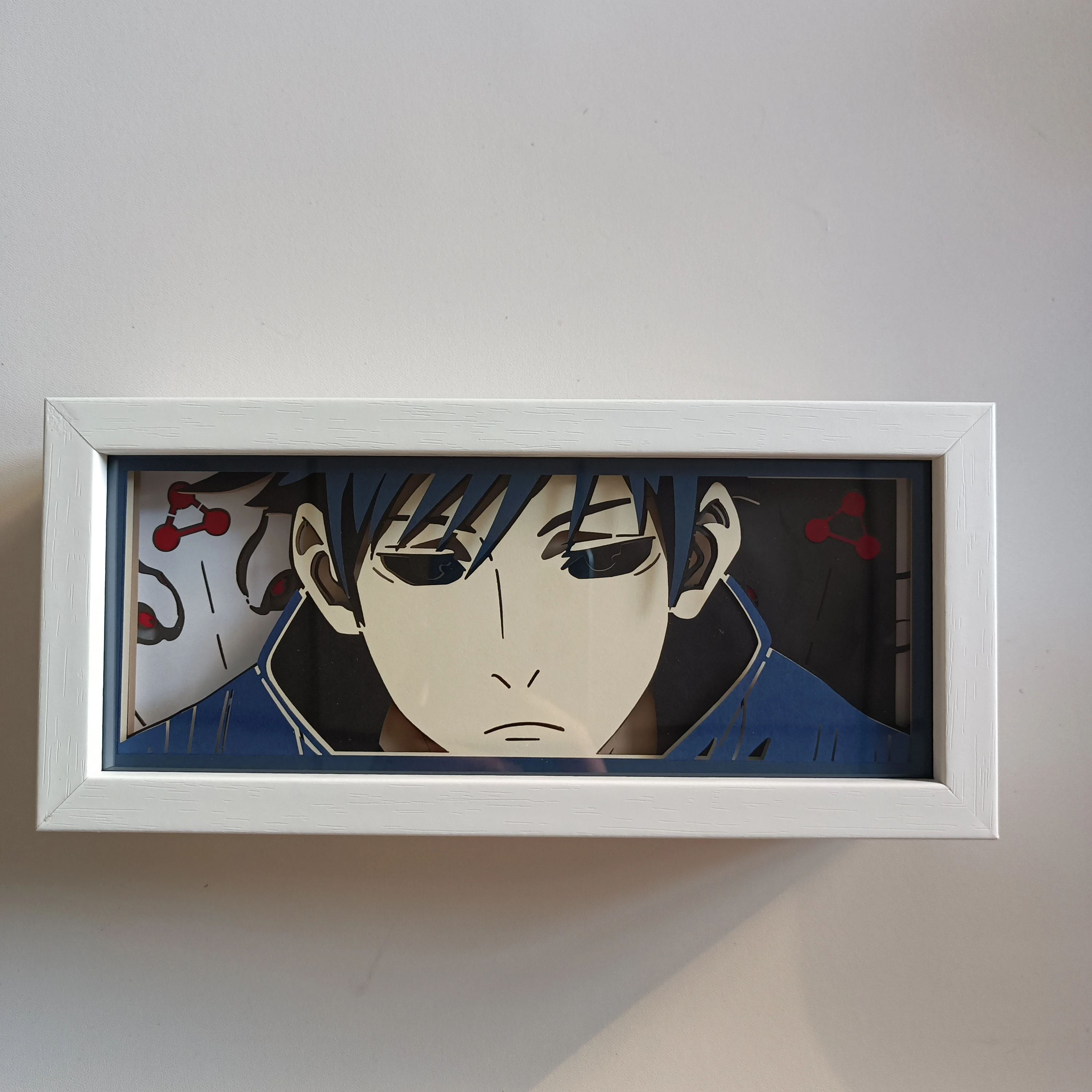 Anime Light Box Jujutsu Kaisen  Lamp for Room Decor Led Night Light Lightbox Manga 3d Paper Cut Desk Lamp Wood