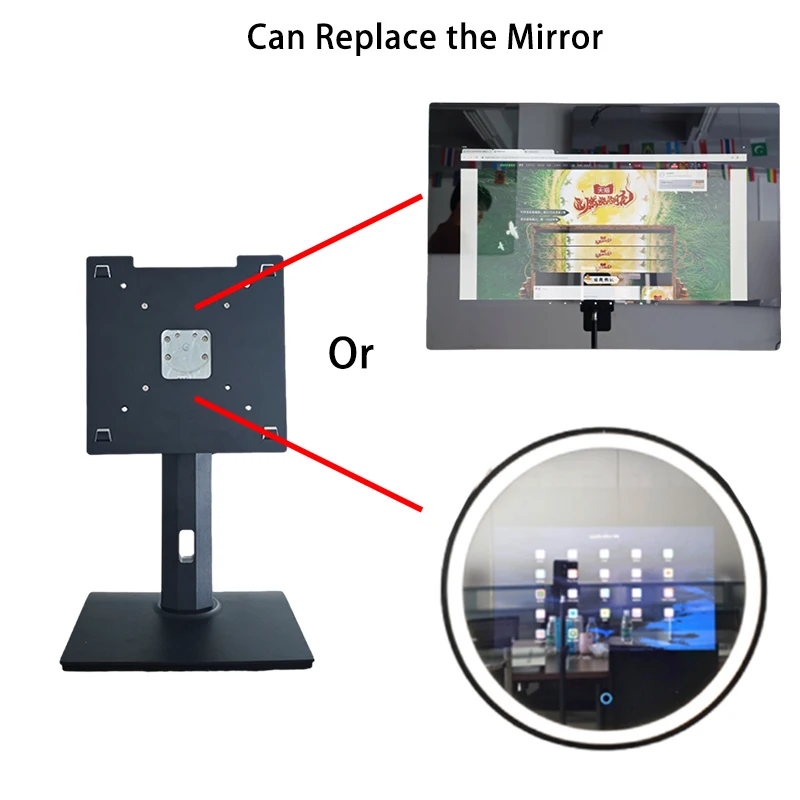 Popular Cosmetic Mirror with Touch Screen Standing Double Sided Makeup