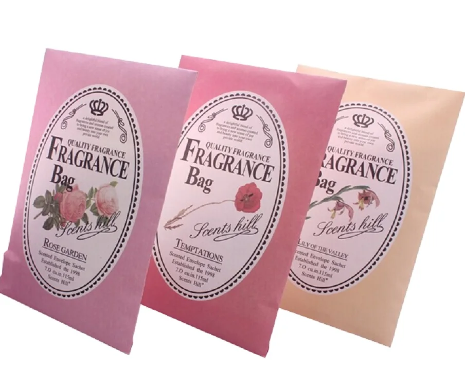 Quick delivery eco-friendly custom design all scents most popular fragrance bag wholesale scented sachet