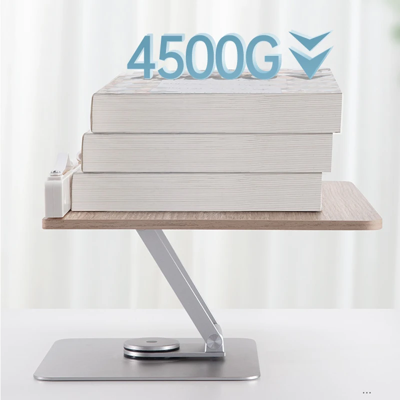 Adjustable Desktop Cookbook and document Holder with Rotatable Swivel Base Foldable and Portable Book Stand