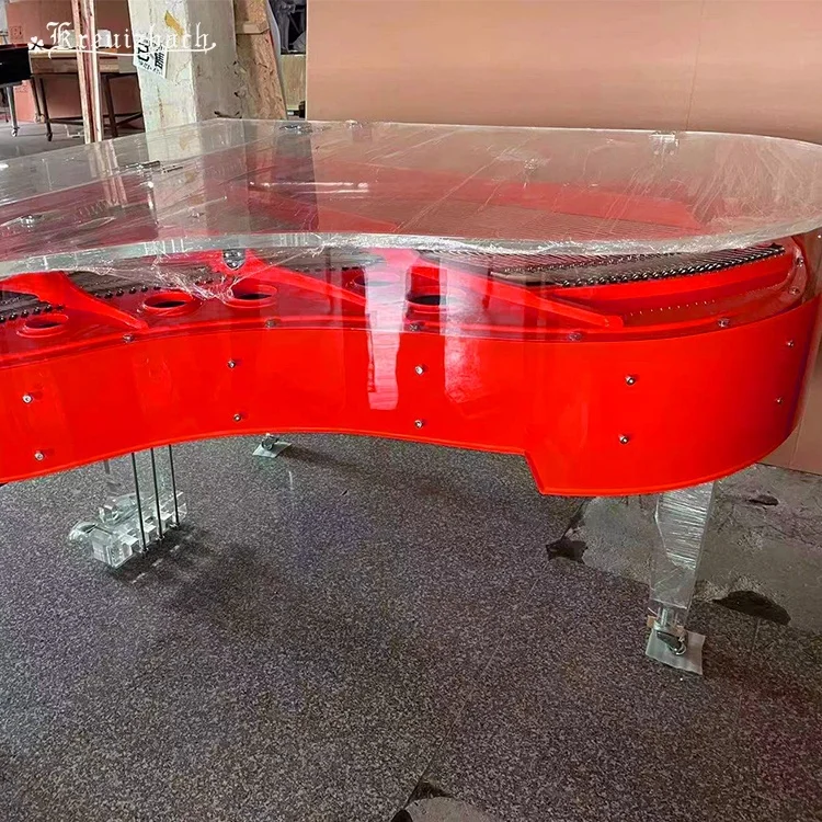 KG-186 Red High-end professional mechanical transparent grand Acoustic piano