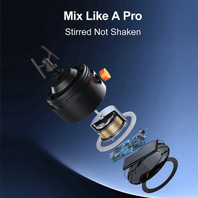 New BPA-Free Tritan Plastic Eco-Friendly Sport Fitness Whey Protein Powder Self Stirring Auto Aixing Electric Shaker Bottle