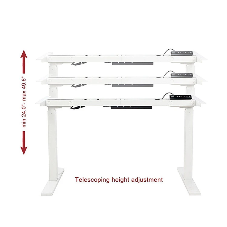 Dual Motor Desk New Design Sit To Stand Electric Ergonomic Standing Desk Height Adjustable Stand Up Office Desk