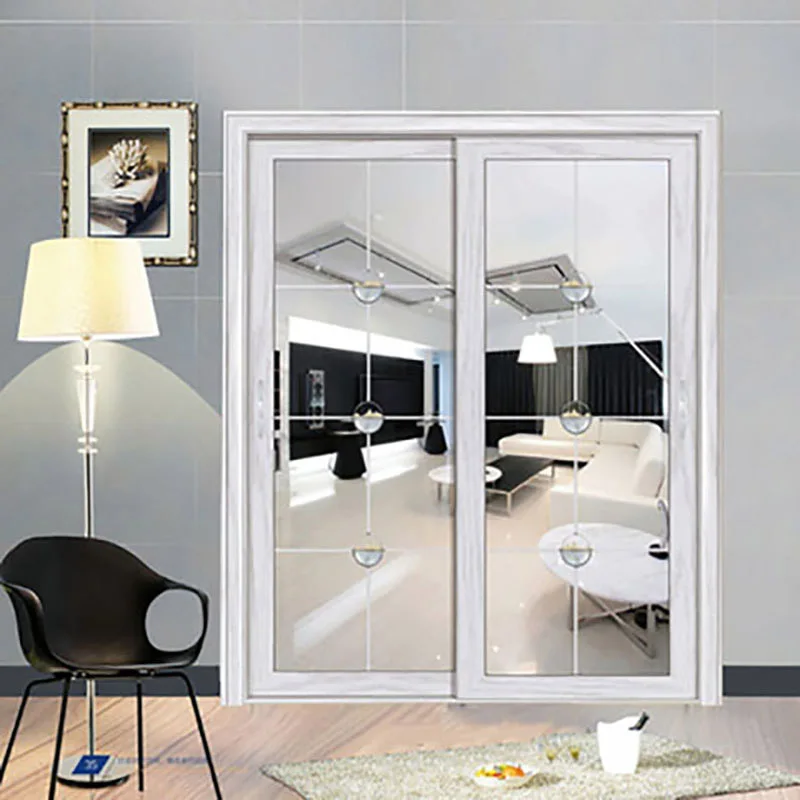 
Aluminum alloy very narrow frame glass door three linkage translation metal curved folding fittings sliding door 