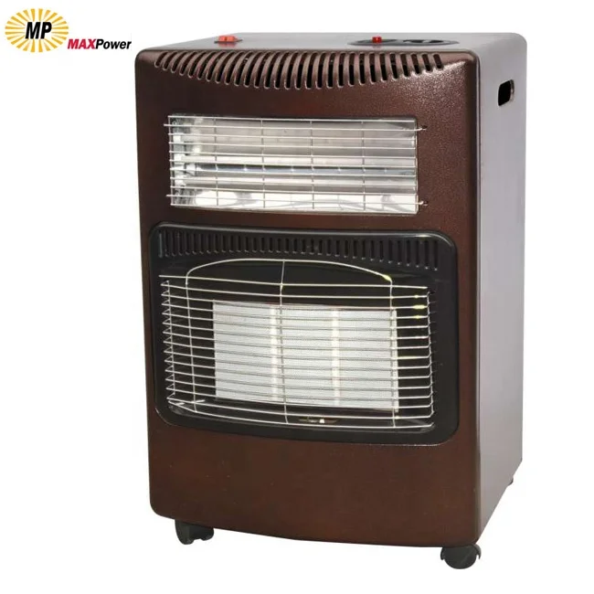 Portable Electric LPG Gas Room Heater Mobile Steel Heater with Lighting for Outdoor & Household Use