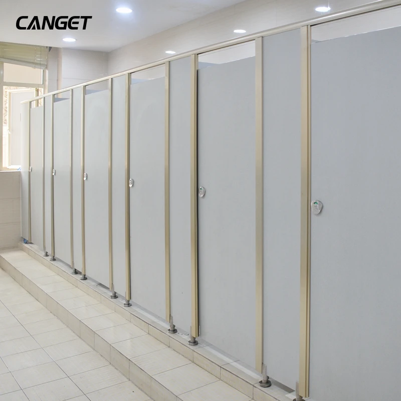 2023 ISO certificate HPL board durable commercial public toilet partition