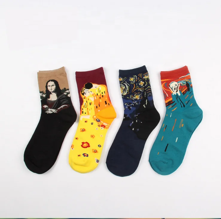Famous Painting Art Design Socks 3D Photo Print