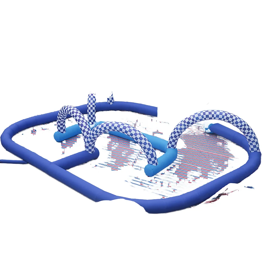 Exciting 20x10m Inflatable ATV GoKart Air Racing Track for Thrilling Races and Events