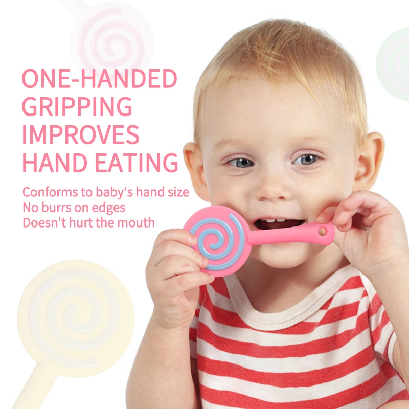 Oem Manufacturer Silicone Baby Teethers Donut Rubber Toy Chewable Teething Toys Silicone Baby Teether