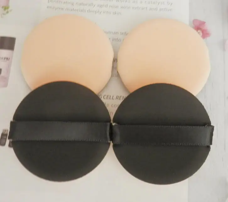New popular round sponge triangle makeup puff case powder puff makeup sponge set makeup blender latex free