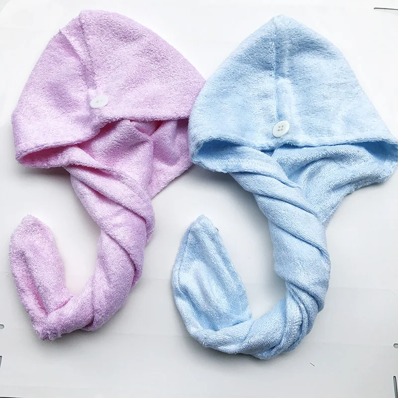 100% Natural bamboo fiber dry hair cap/ head towel/ Dry hair towel