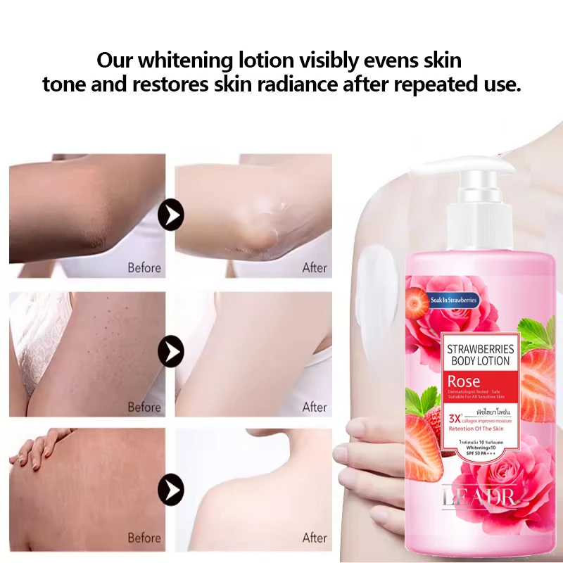 OEM Whole Body Skin Anti Aging Wrinkle Silky Touch AHA BHA Collagen Kojic Acid Brightening Body Lotion