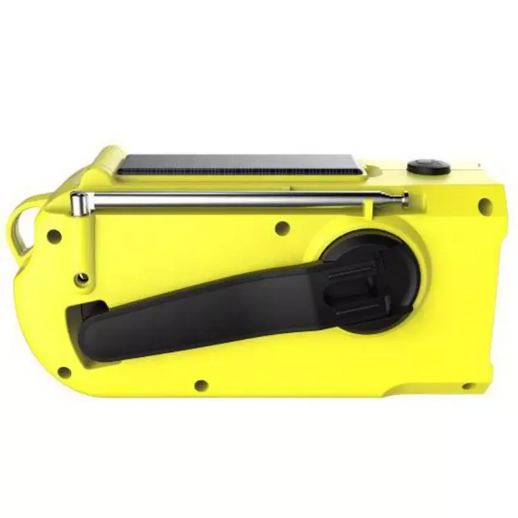 Hot sell Emergency solar hand crank led flashlight noaa am fm weather portable radio with 5000mAh power bank