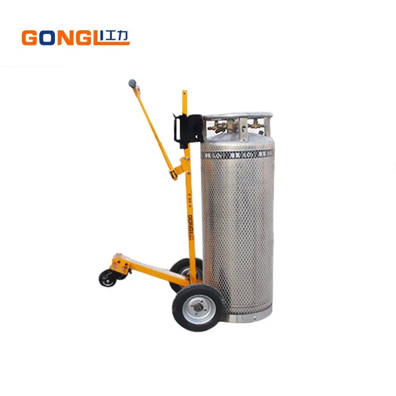 Portable steel/aluminum oxygen gas cylinder trolley