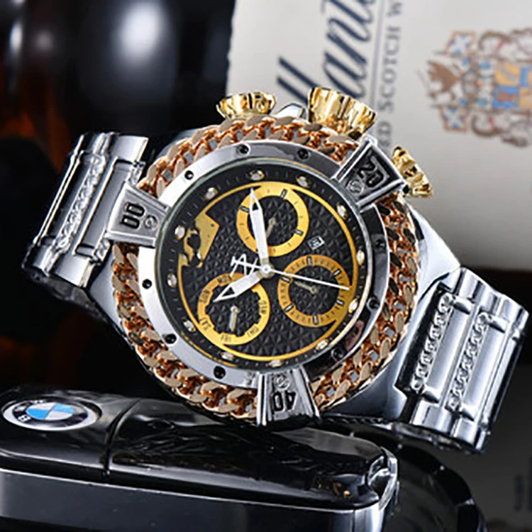 2022 Hot Sale Invit Watch Fashion Screw Crown Quartz Watch