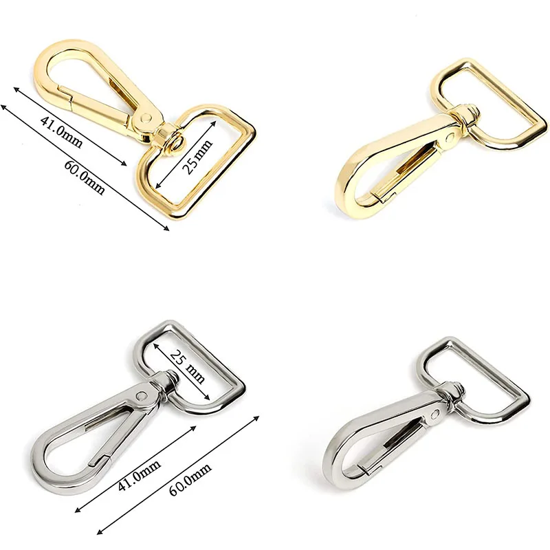 Wholesale High Quality Pet Dog Collar Metal Ring Rose Gold Snap Hook Buckle Tri-glide For Bag