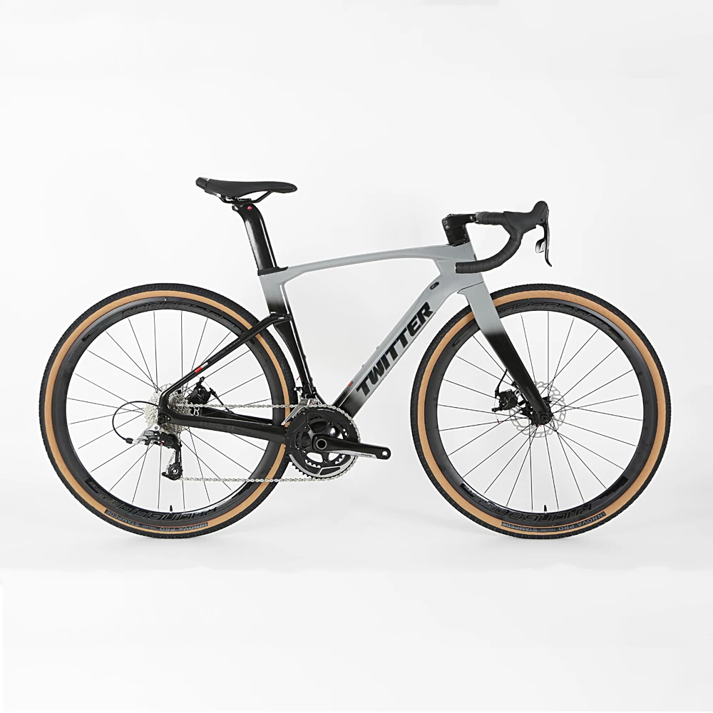 TWITTER Gravel V2 24 Speed Carbon Fiber Road bicycle Gravel Bike 700C roadbike