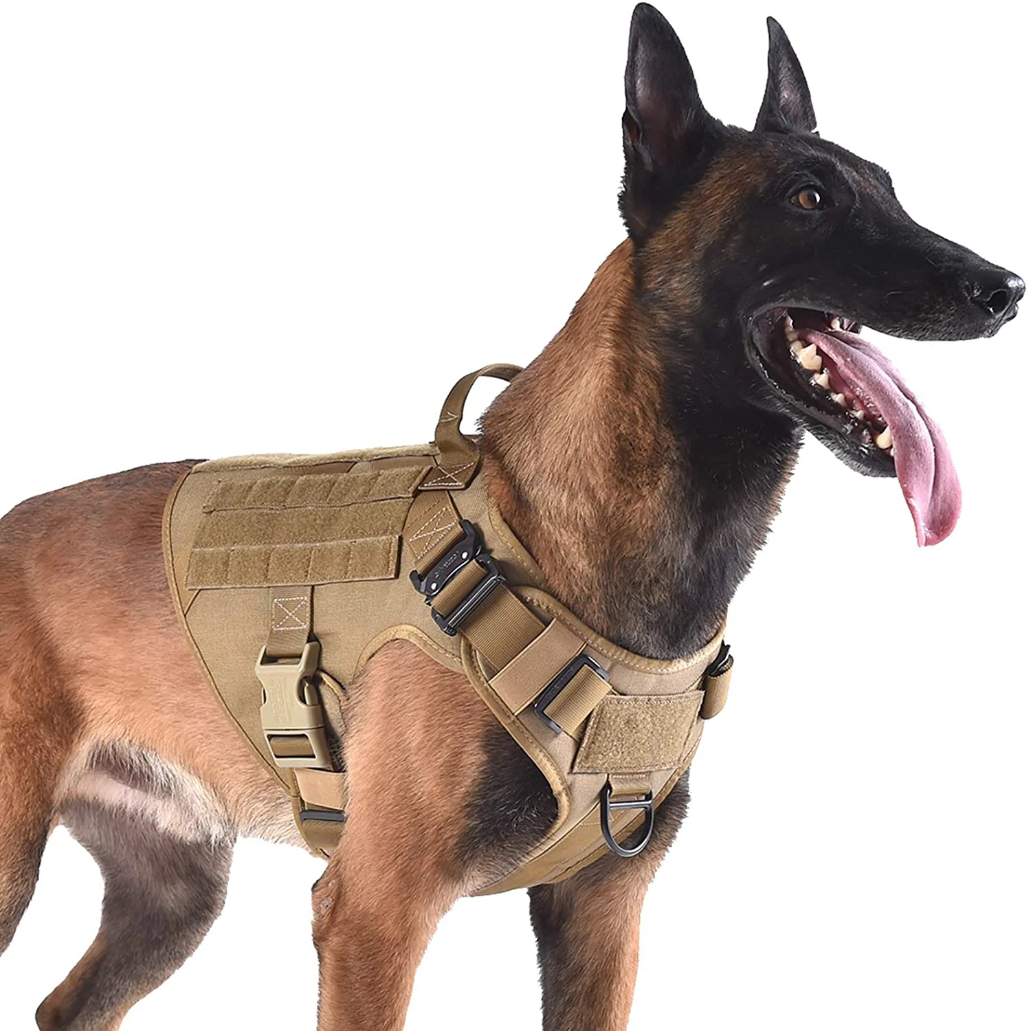 no pull Dog Harness with Handle Water-Resistant Comfortable Military Patrol K9 tactical dog harness vest