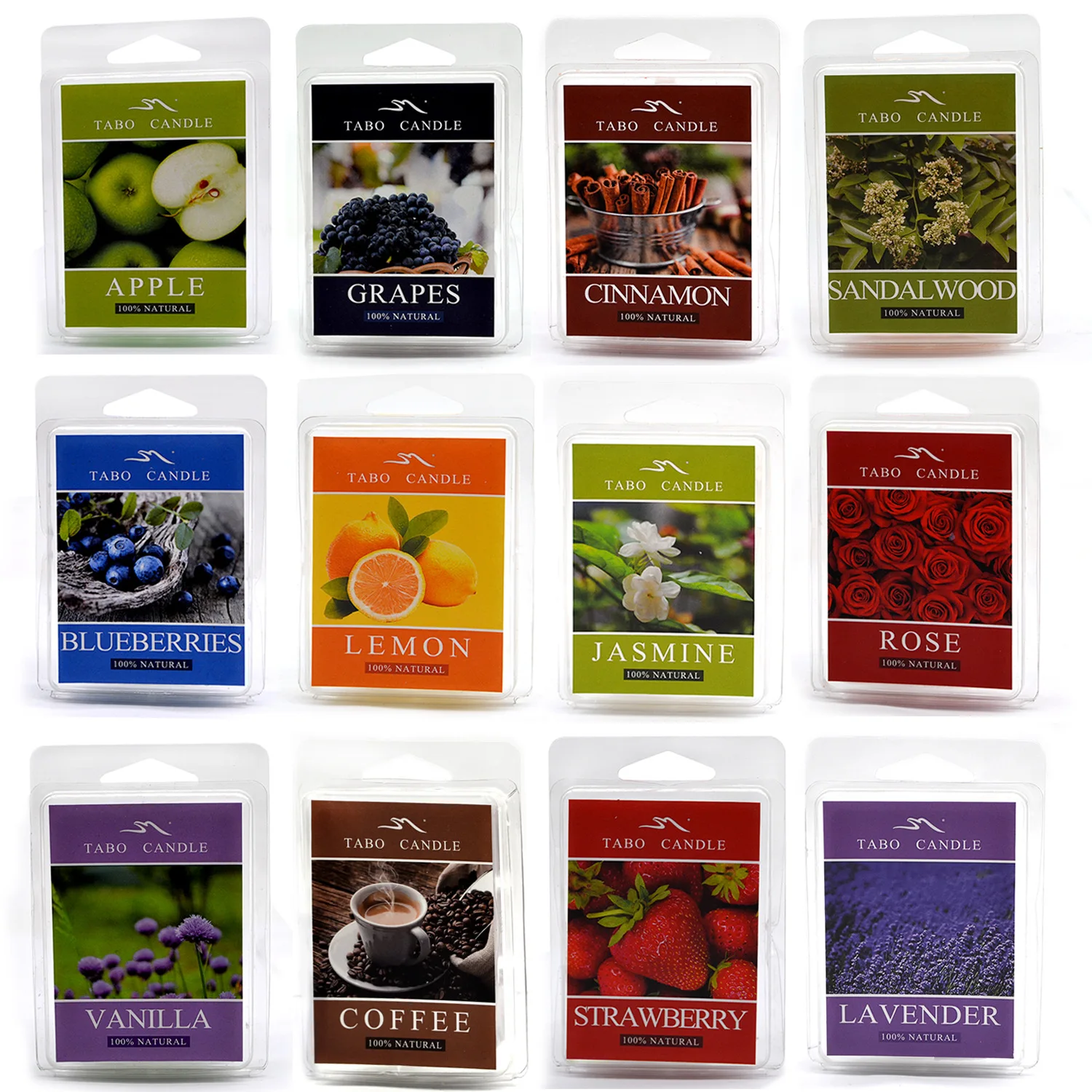 
supplier office scented cube wax melts tarts for electric burner with packing box fragrance wax 